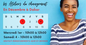 une jeune femme joyeuse pour les ateliers du changement